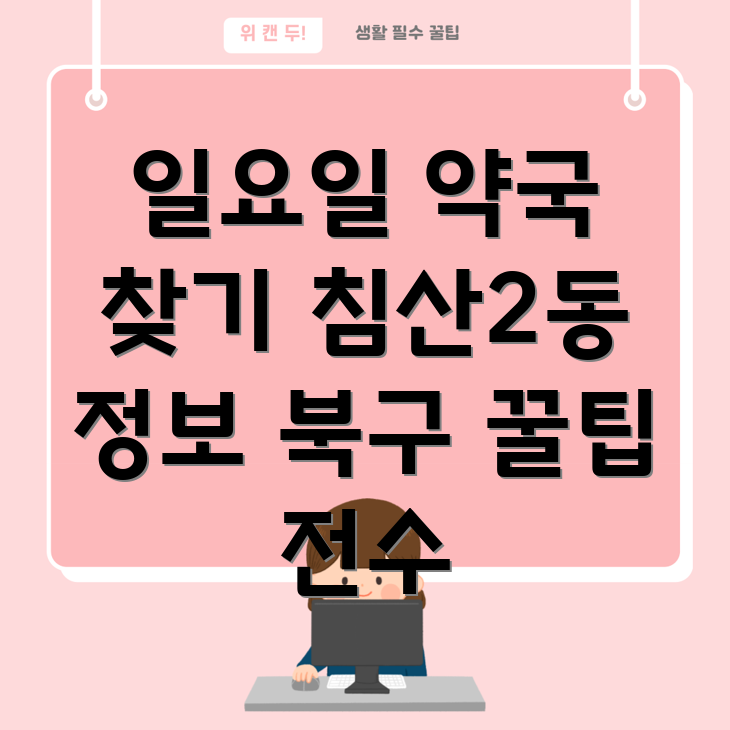 일요일 영업 약국