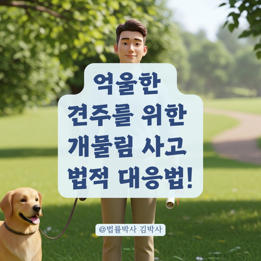 남이 허락 없이 내 반려견 만지다 발생한 사고에 대한 견주의 법적 방어 전략!