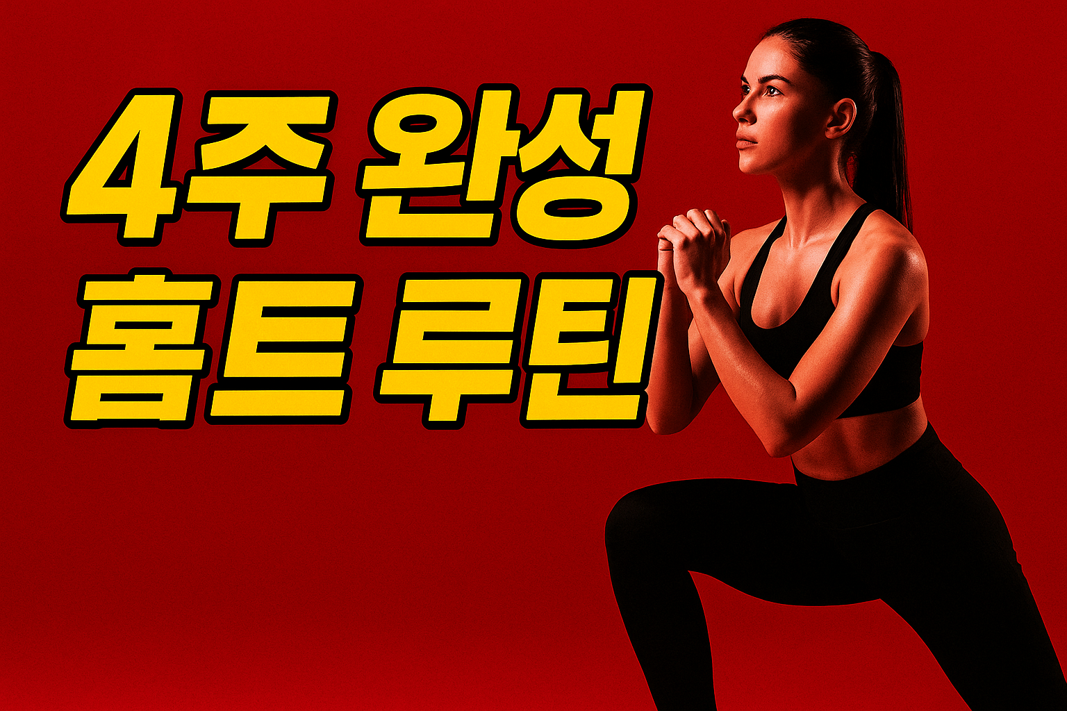 홈트레이닝 운동 루틴 완벽 가이드 – 4주 만에 체형 변화!