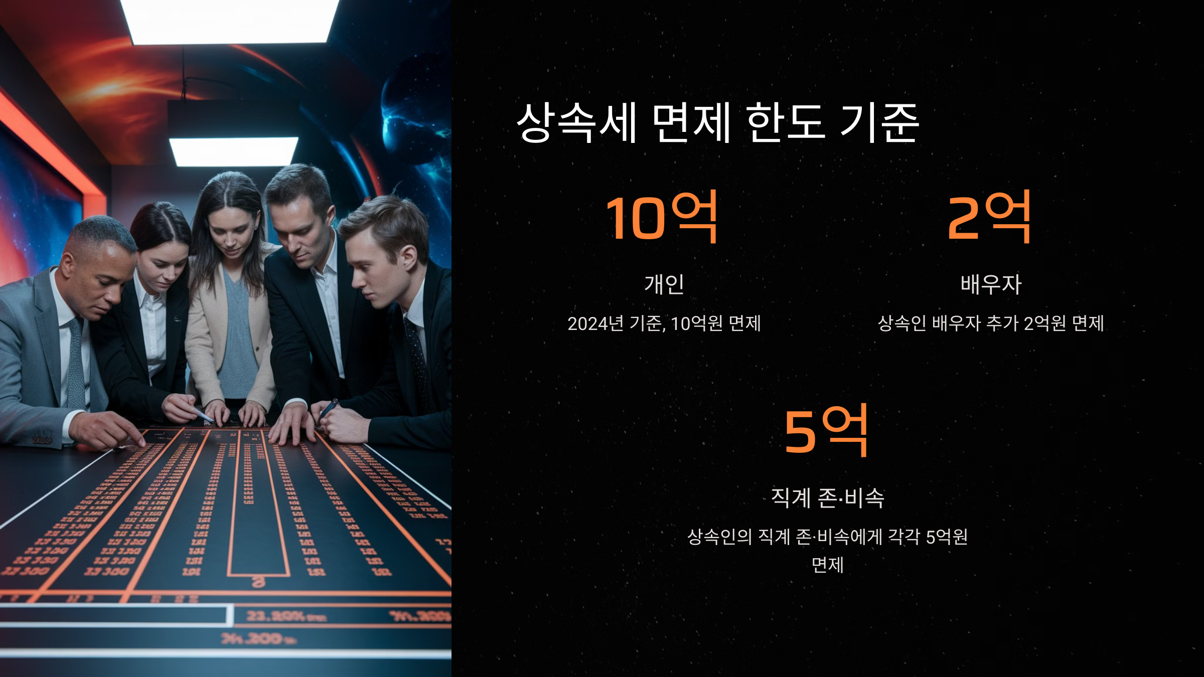 상속세 면제 한도 기준