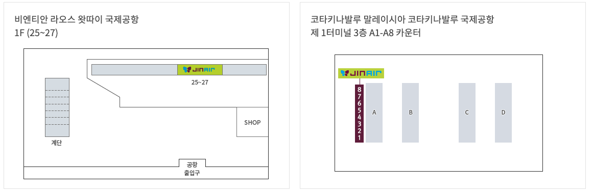 진에어-코타키나발루공항-체크인