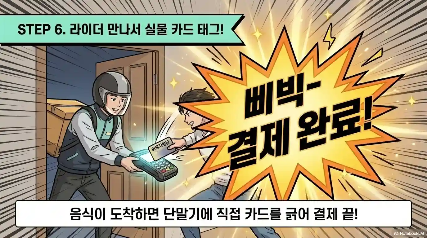 고유가 피해지원금 배달의민족 사용 방법 6단계