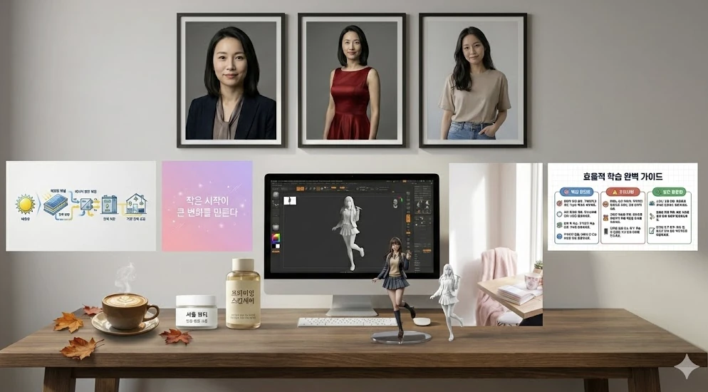 콜라주 생성 프롬프트 결과물