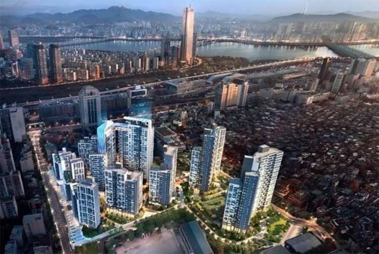 노량진 8구역 아크로리버스카이 조감도