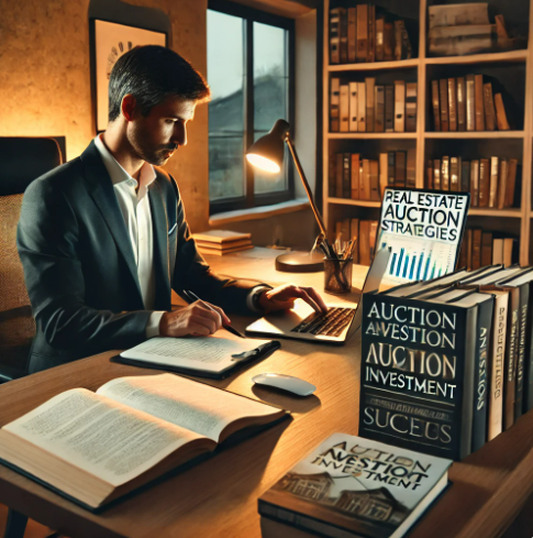 직장인 경매 투자 공부하는 모습