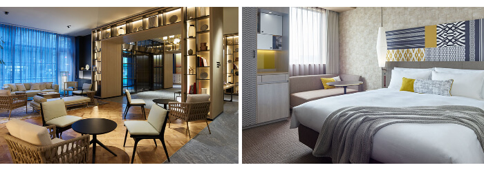 후쿠오카 숙소 미쓰이 가든 호텔 후쿠오카 기온 로비 객실