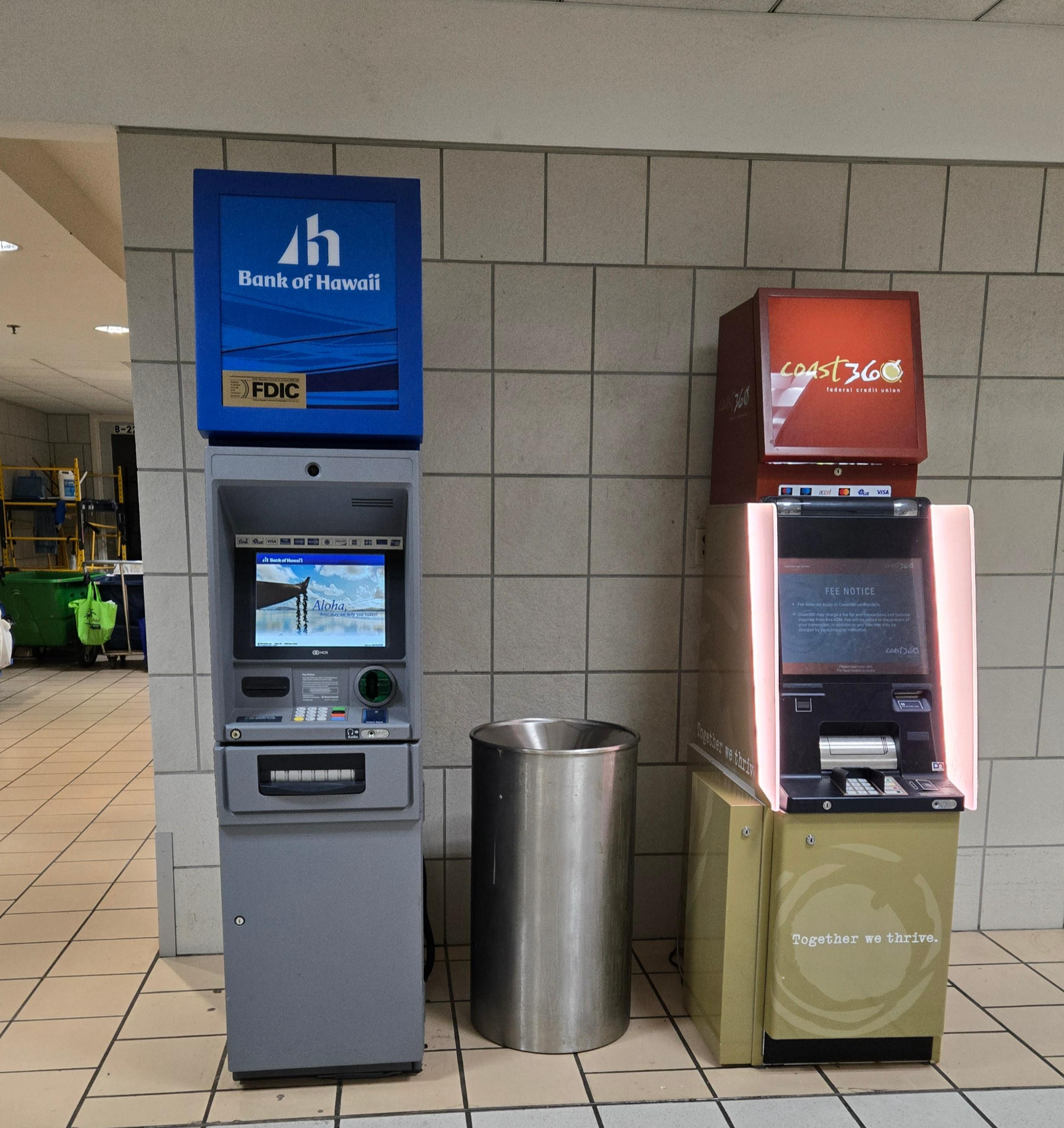 괌 공항 트래블로그 무료출금 ATM Bank of Hwaii
