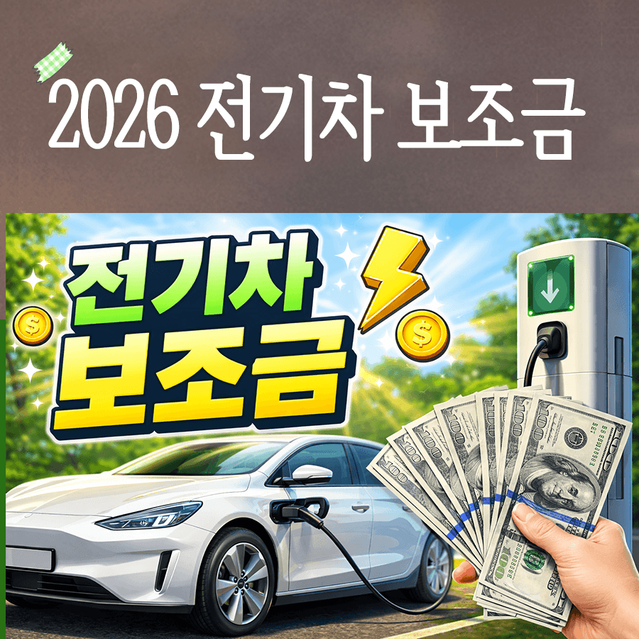 2026 전기차 보조금 신청 및 지원금액 안내