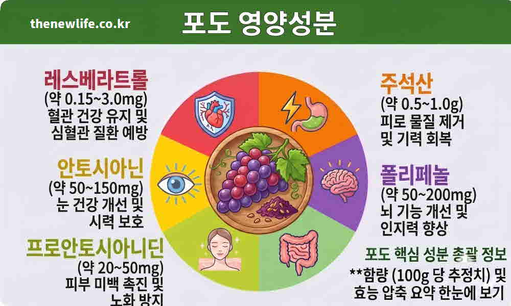 포도 효능 영양성분