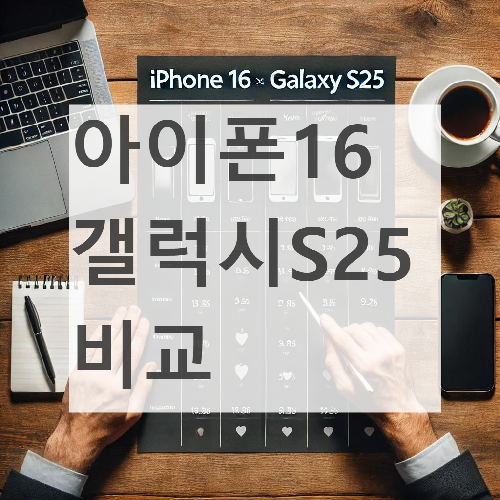 아이폰16 갤럭시S25 비교