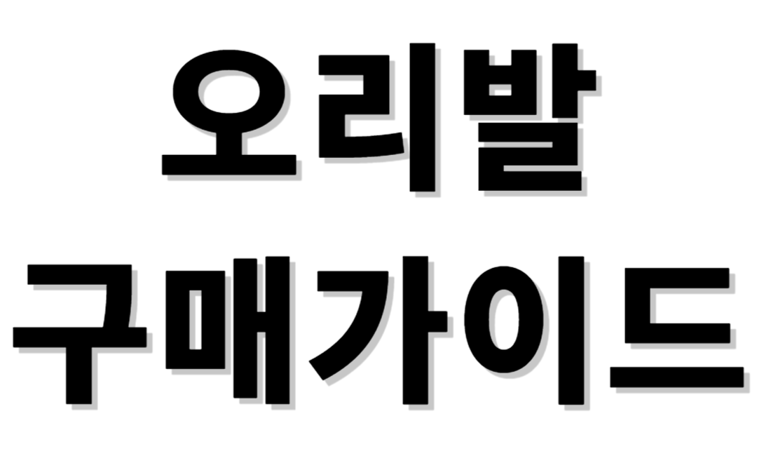 오리발 구매가이드