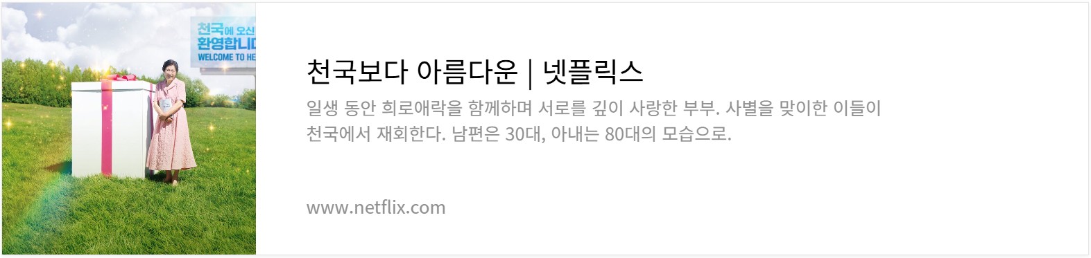 천국보다 아름다운 넷플릭스ott