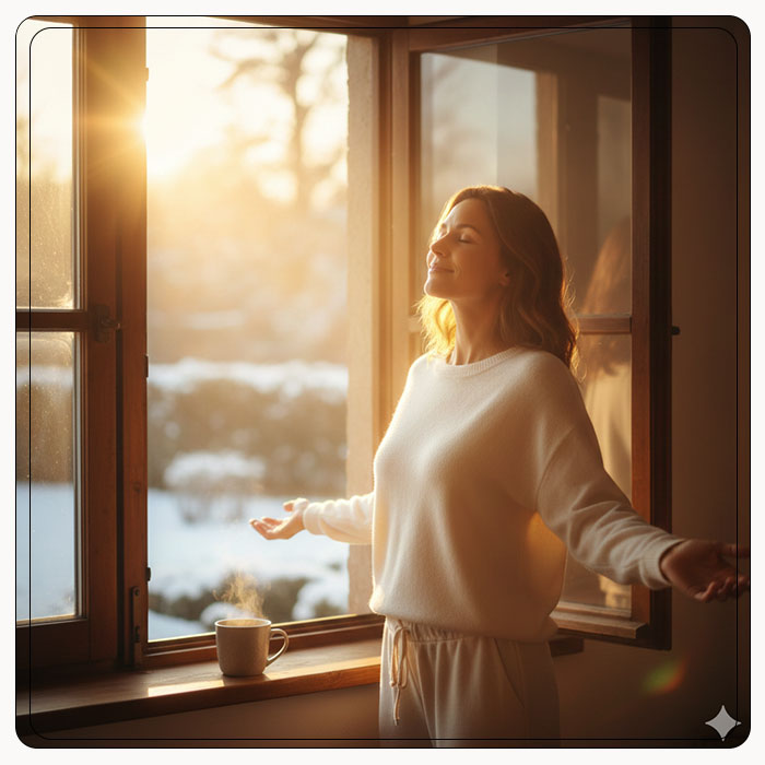 겨울 우울증 극복하는 방법_매일 30분, '햇빛 샤워' 하기