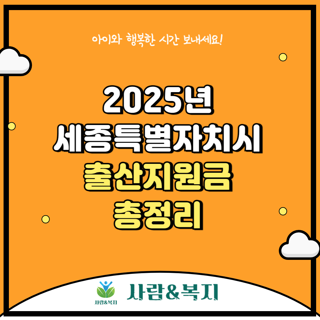 세종시 출산지원금