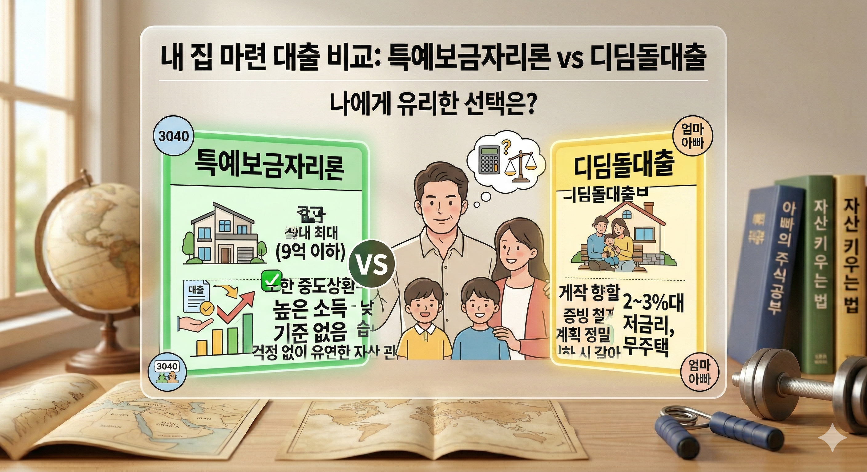 특예보금자리론 vs 디딤돌대출