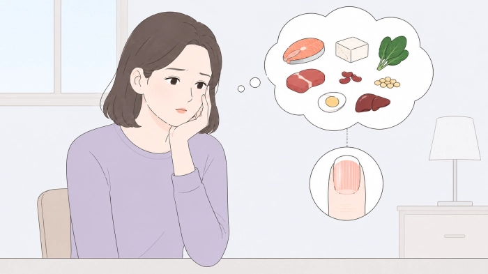 손톱에 세로줄이 생기는 이유