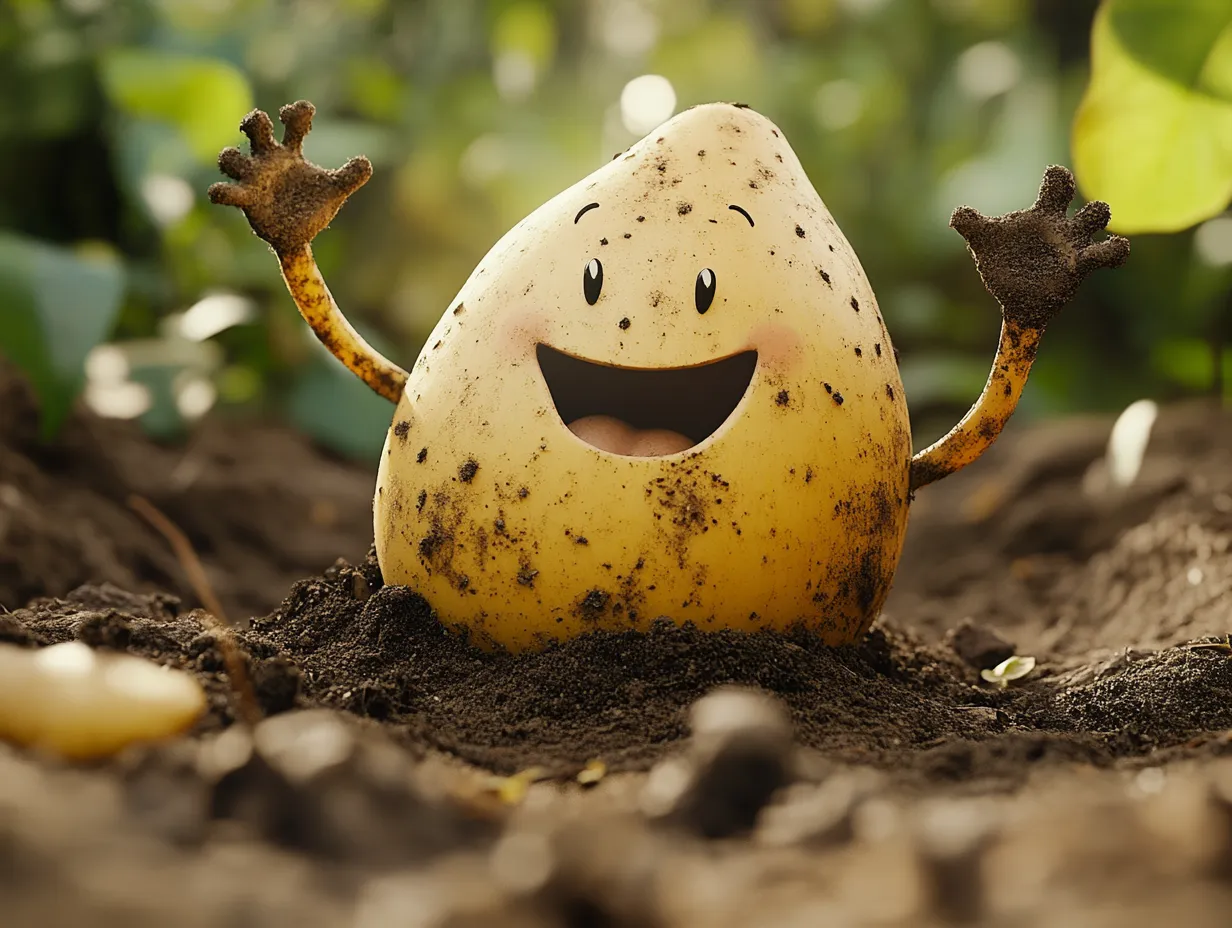 감자를 손으로 직접 캐는 꿈