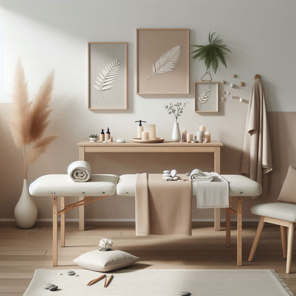 피부,체형관리 샵 배경