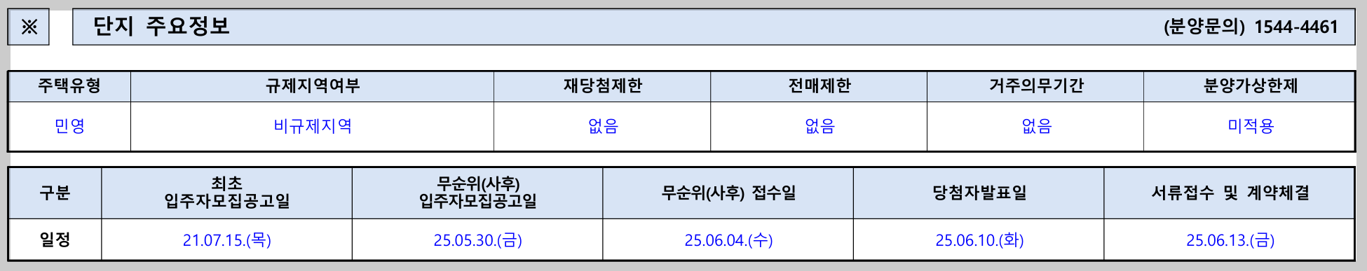 에비뉴 청계 II 단지 주요정보