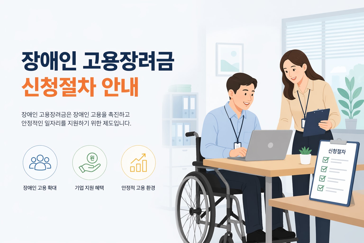 장애인 고용장려금 신청 절차 안내 썸네일