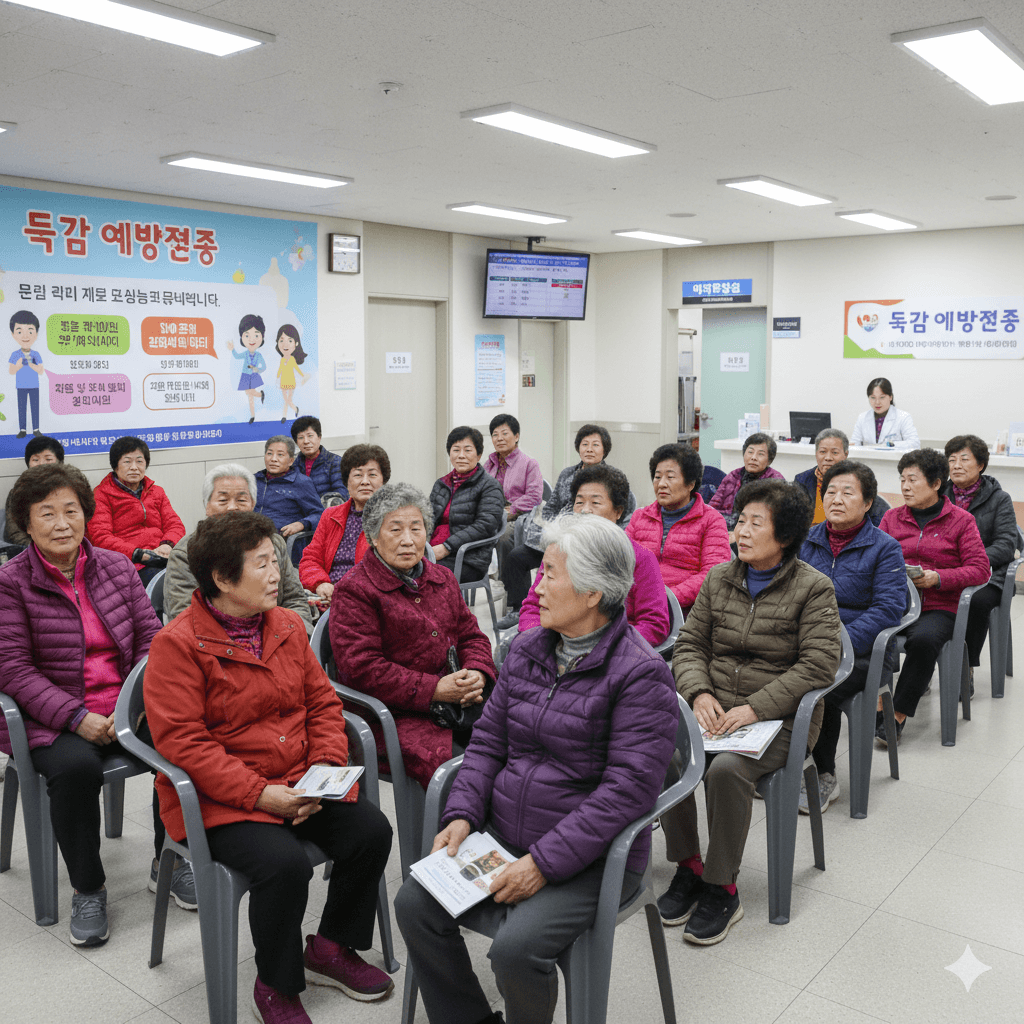 성남시 독감 무료접종 - 사진