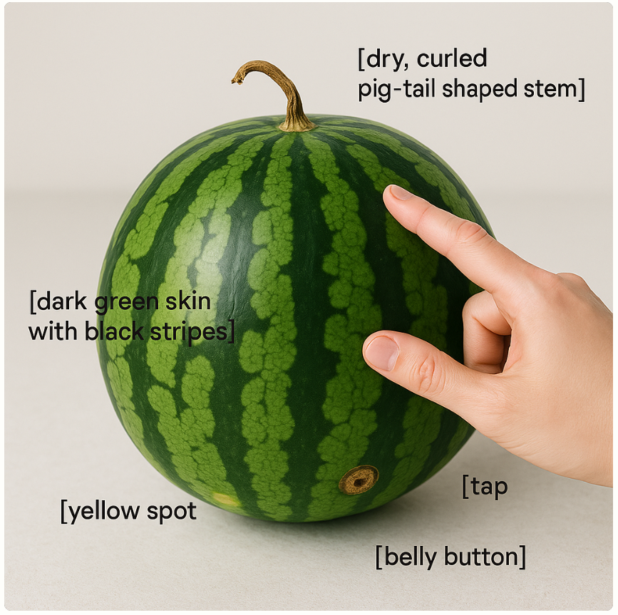 맛있는 수박 고르는 법