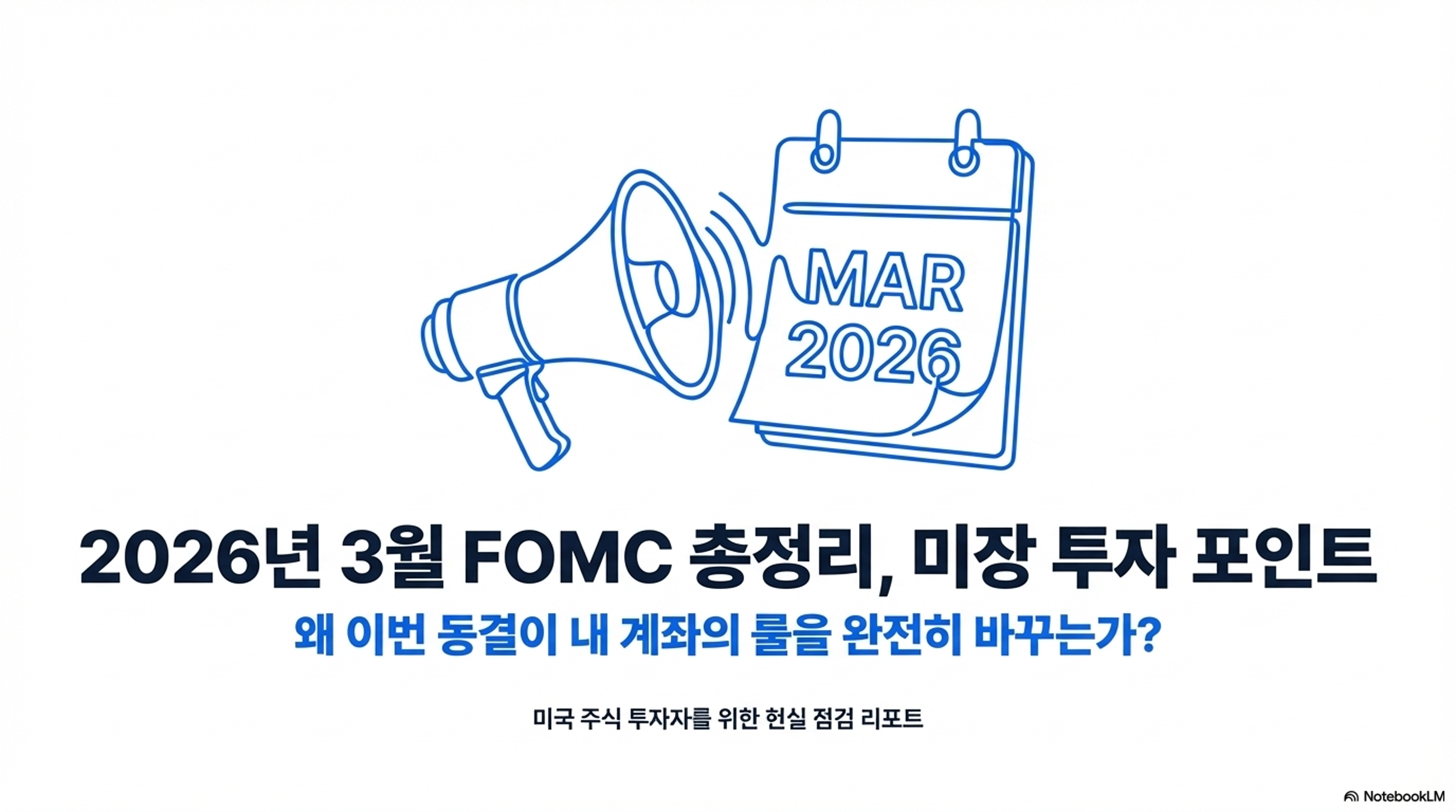 2026년 3월 FOMC 정리: 미국 금리 인하 기대가 낮아진 이유와 미국 증시 투자 포인트