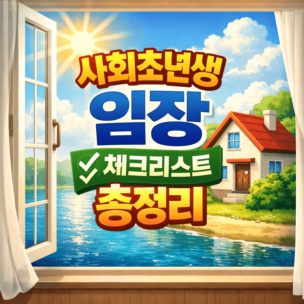 사회초년생 임장 체크리스트 총정리