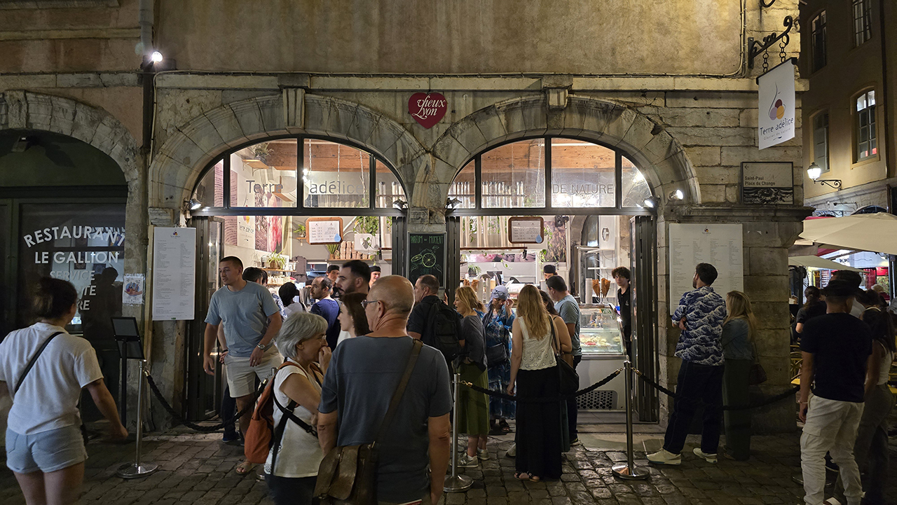 리옹 구시가지의 밤