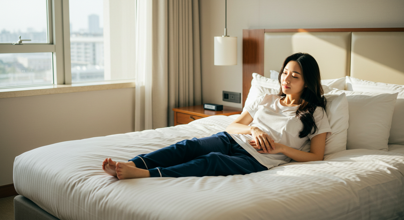 호텔 침대 시트