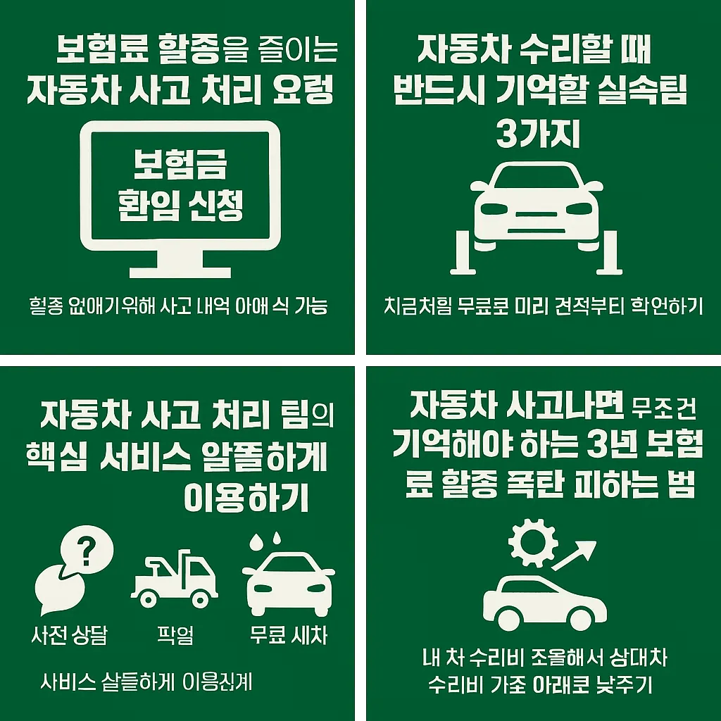 자동차 보험료 절약 총정리 및 꿀팁 정리