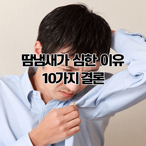 땀냄새가 심한 이유 9가지 결론