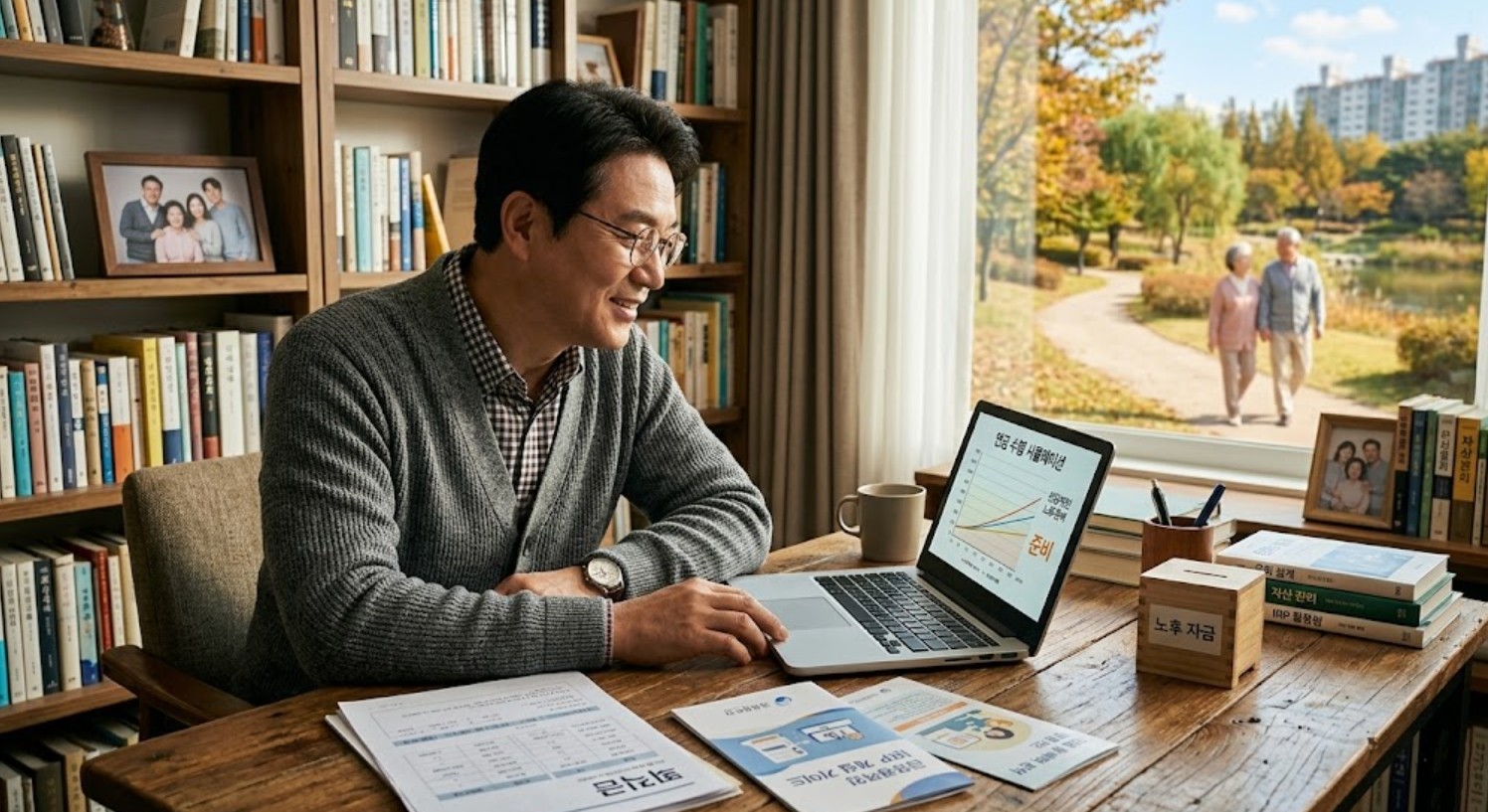 퇴직 준비의 중요성과 IRP가 주는 든든함을 보여주는 사진