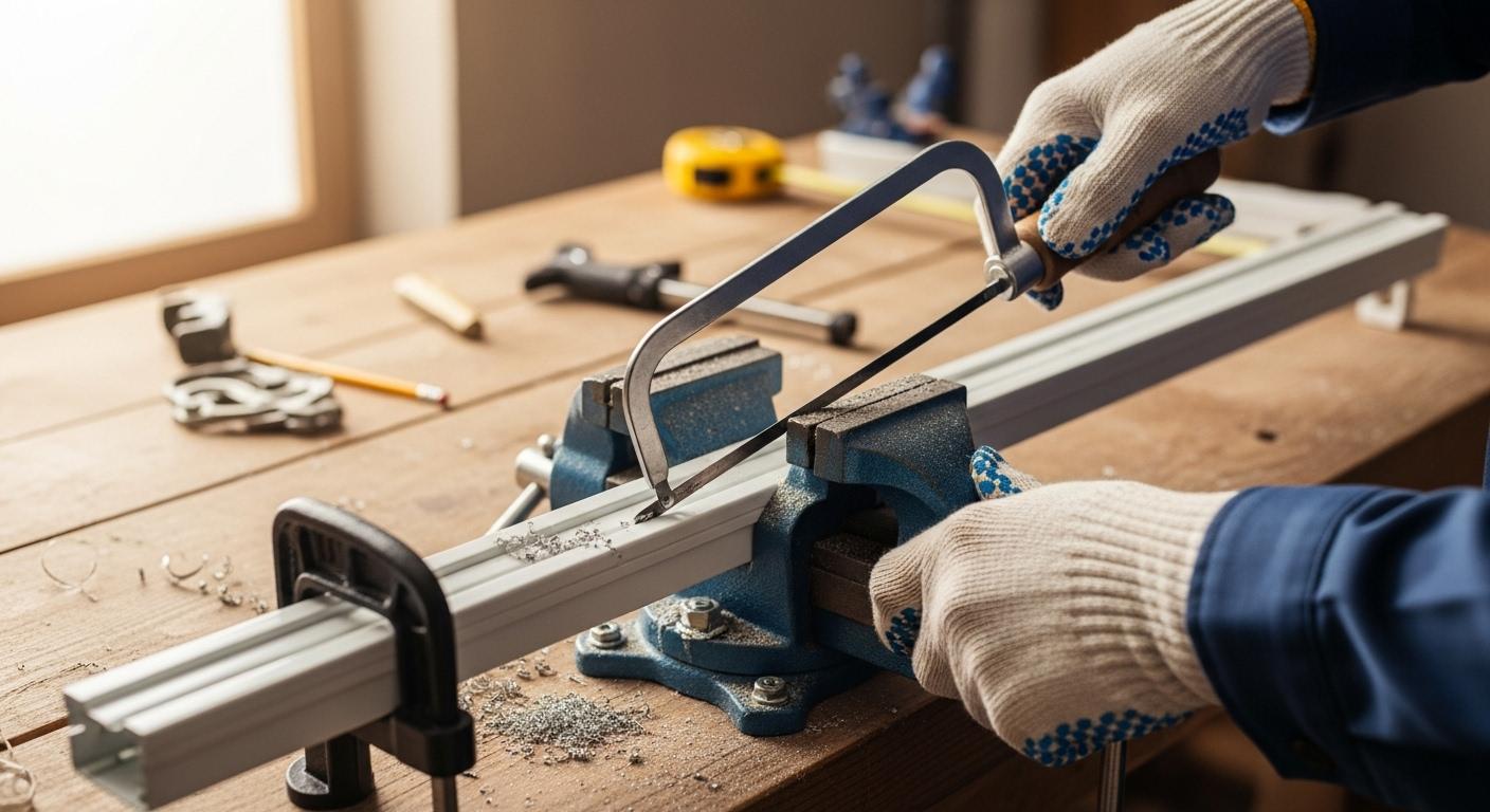 커텐 레일 절단방법