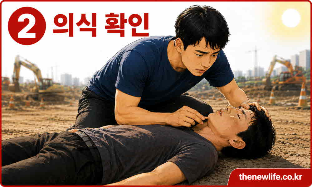 열사병 응급 처치 의식 확인