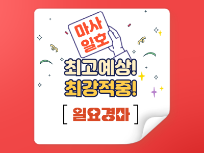 최고예상 최강적중 마사일호 경마예상지