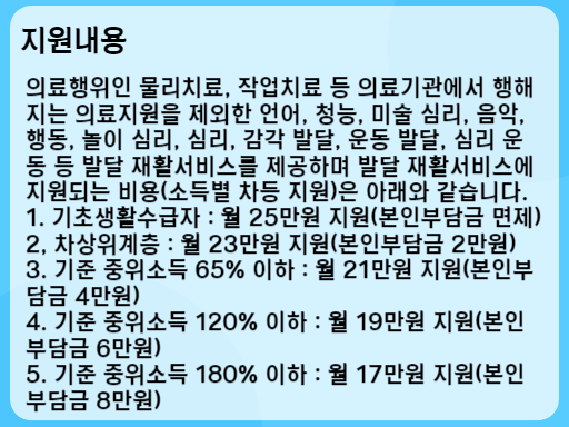 2023 발달 재활서비스 지원내용