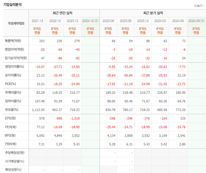 라파스 실적 보고서