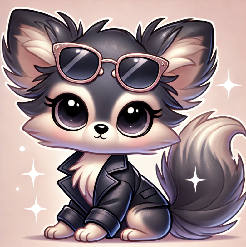 시크한 강아지를 표현한 사진