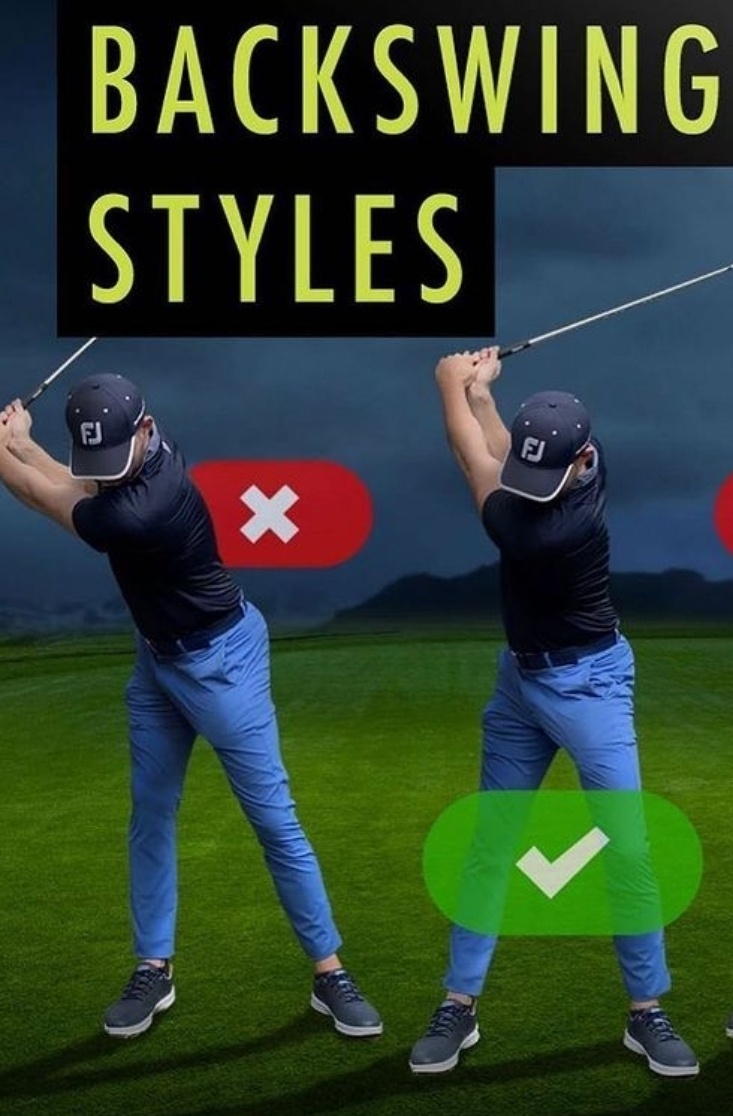 골프 잘못된 백스윙 사진