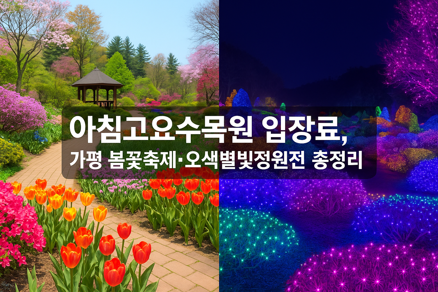가평 봄꽃축제·오색별빛정원전 총정리