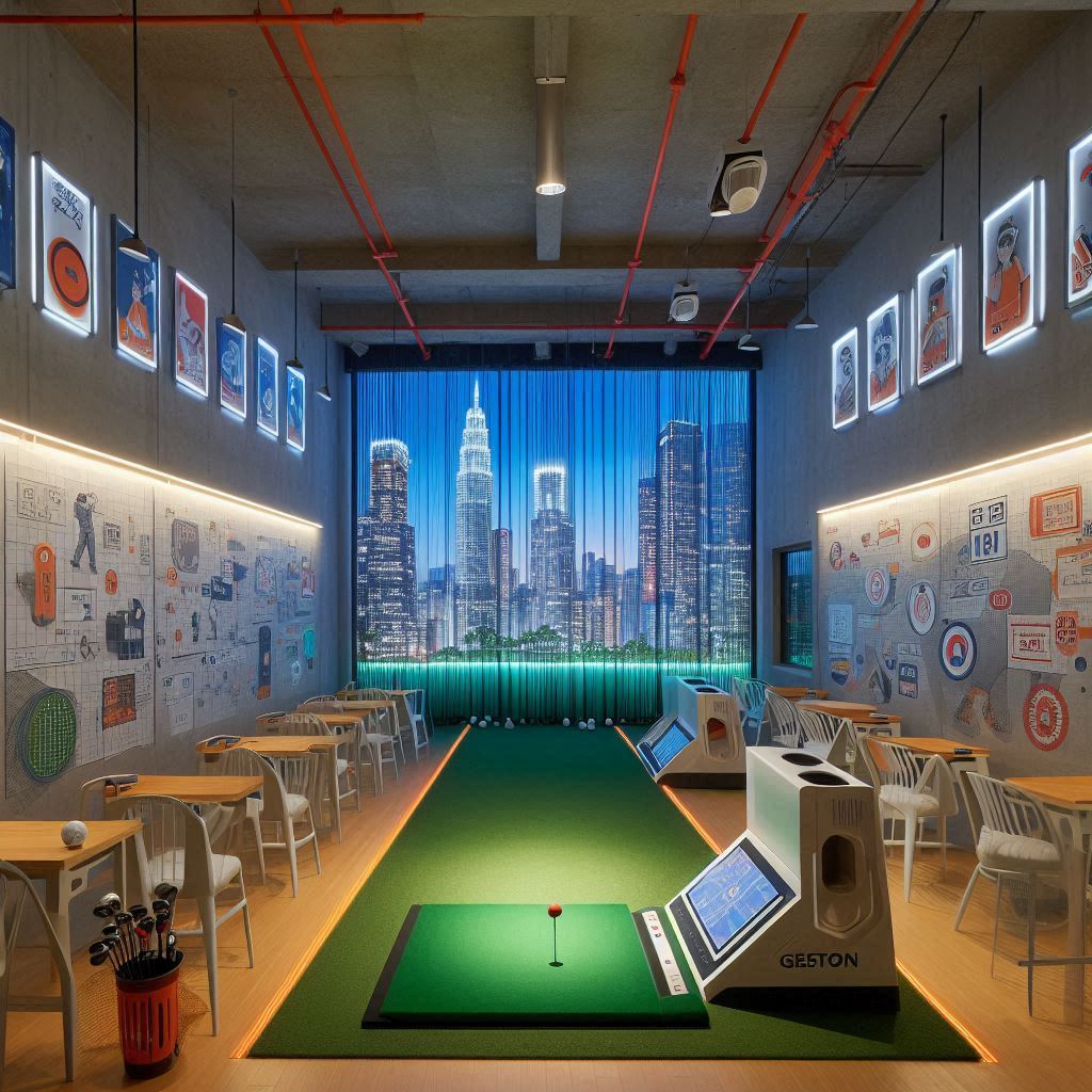 신세계 골프레인지 배경