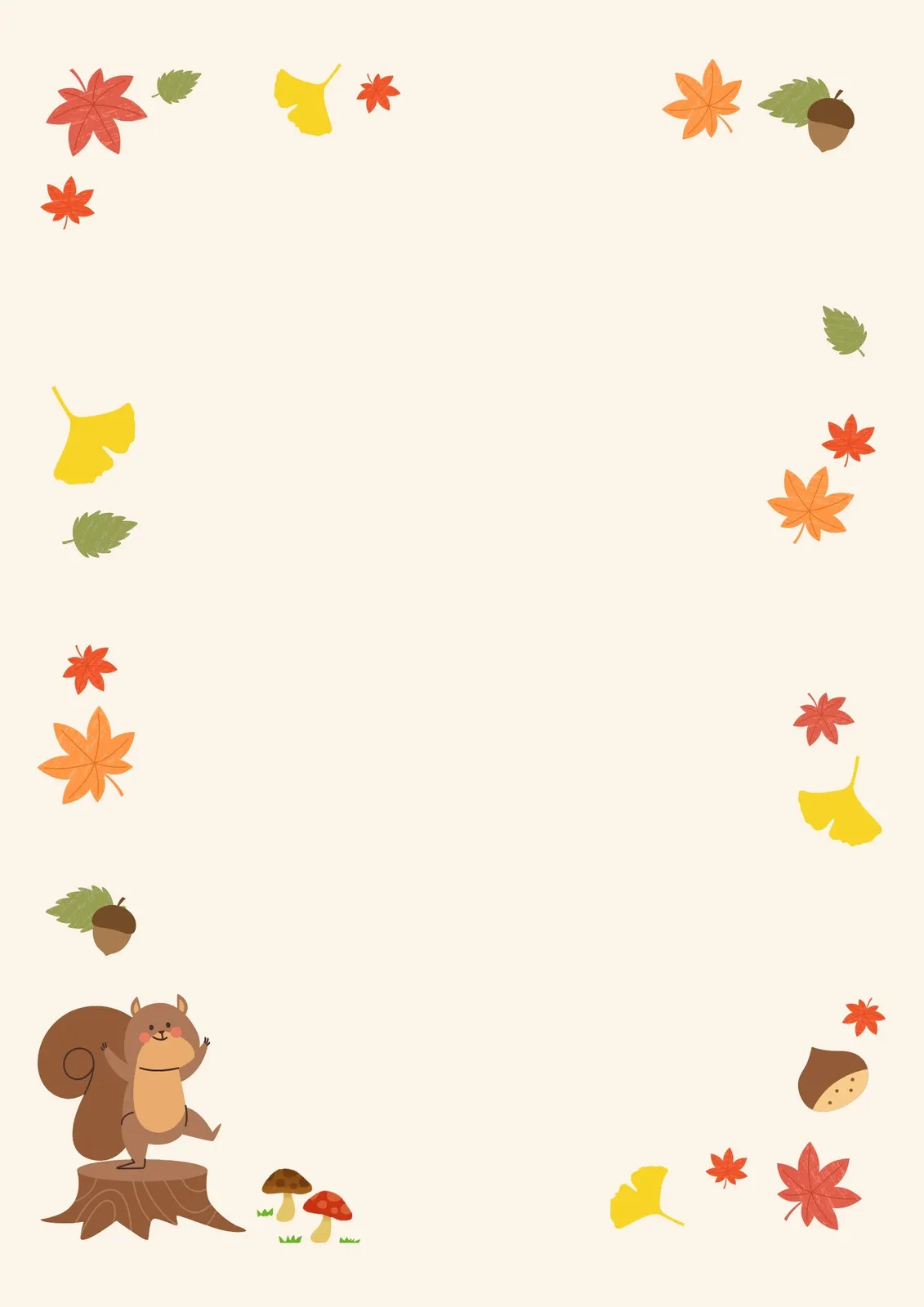 무료 가을편지지 이미지 모음들_7