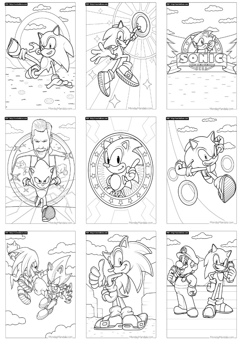 슈퍼소닉 색칠공부 도안