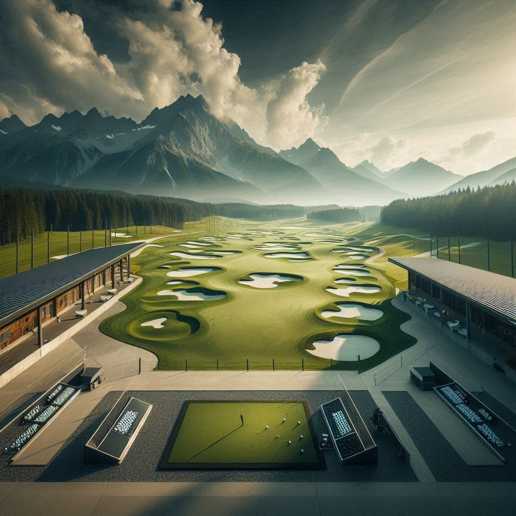 실외골프연습장 배경