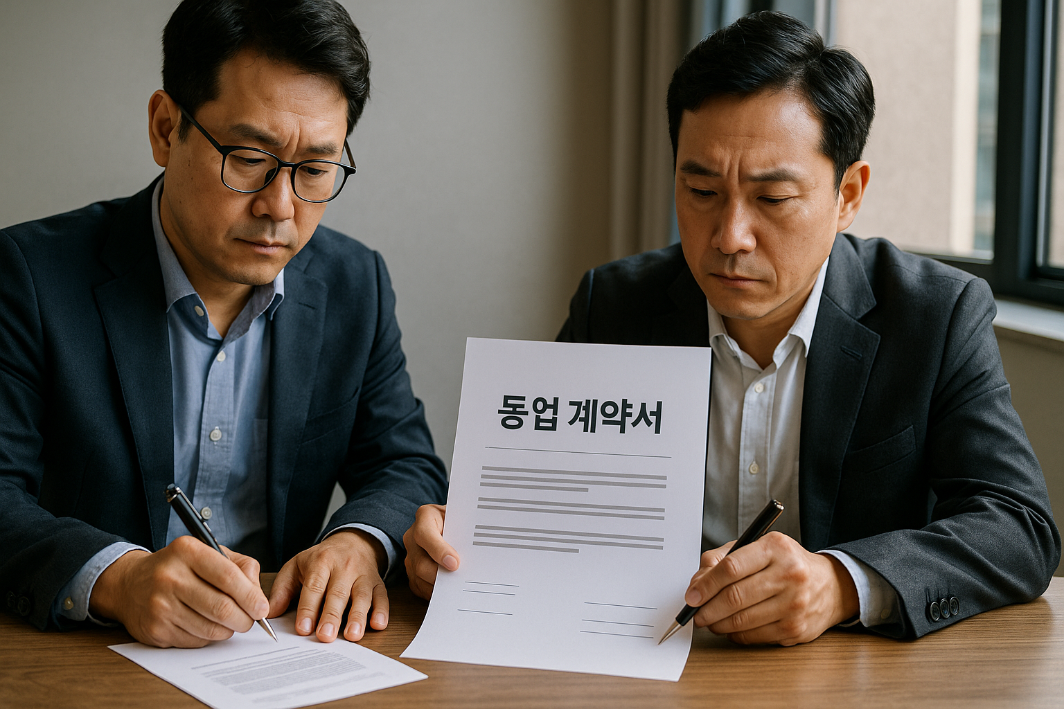 동업 계약서 검토