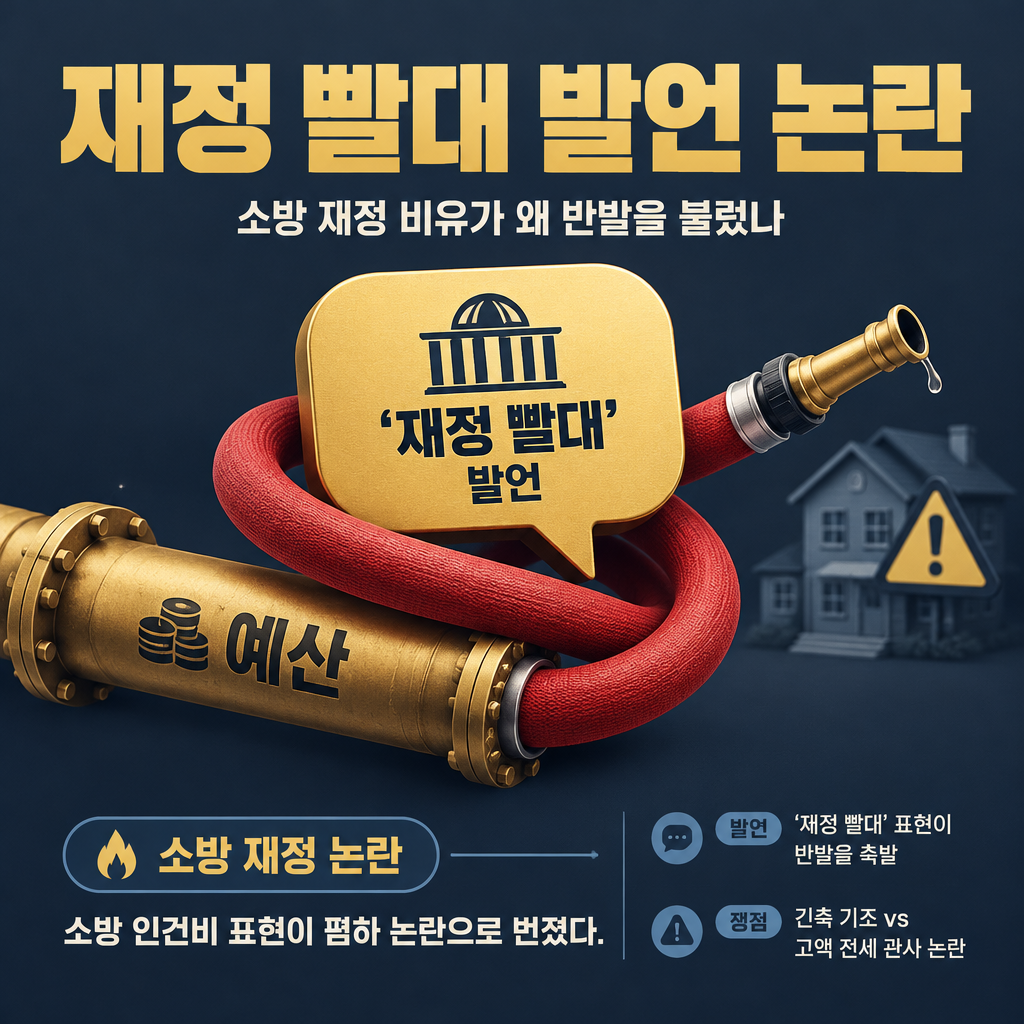 재정 빨대 발언 논란