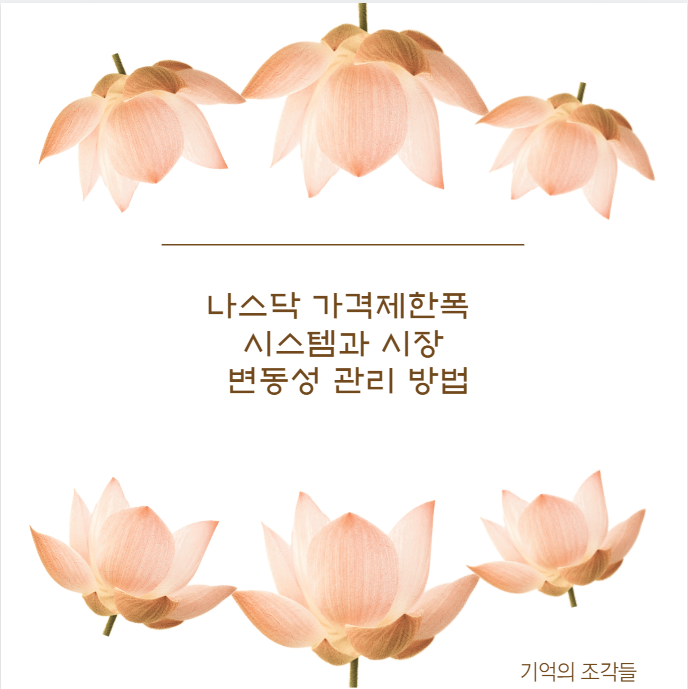 나스닥 가격제한폭 시스템과 시장 변동성 관리 방법