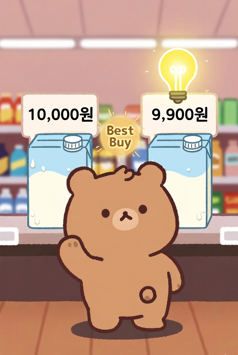 가격표에 9,900원 표시된 상품 이미지 &ndash; 심리적가격전략 소비자행동 생활속경영전략