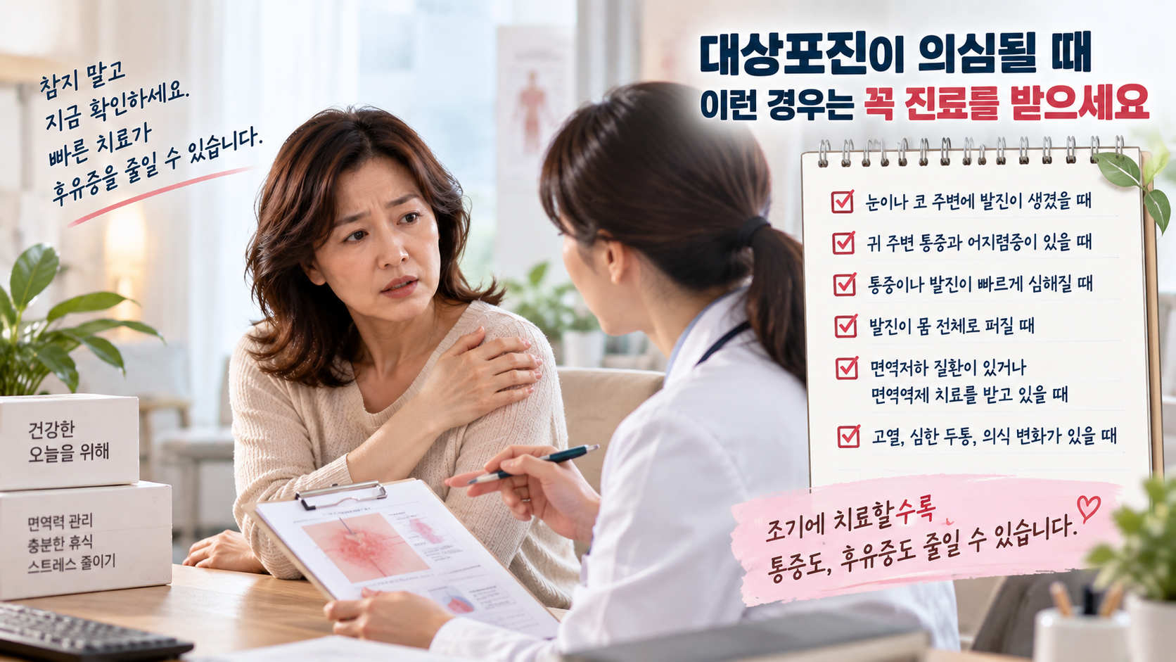 대상포진이 의심될 때